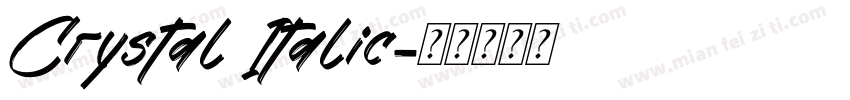 Crystal Italic字体转换